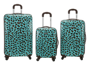 cheetah print suitcase