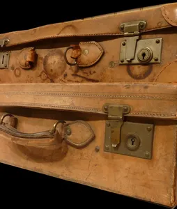 Woman Pulling Luggage