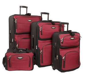 Travel Select Amsterdam 4-Piece Softshell Expandable Rolling Luggage Set