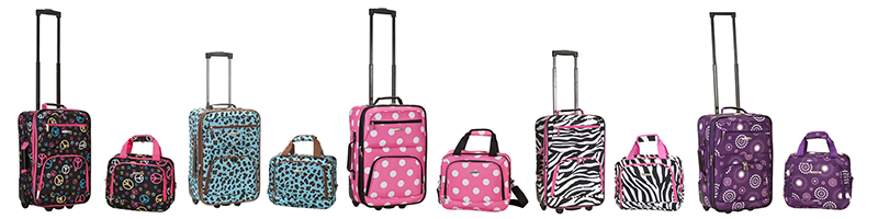 Rockland 2 Piece Luggage Set for Girls