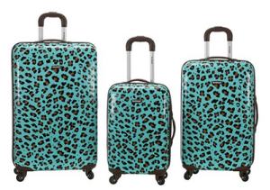 Rockland 3-pc Snow Leopard Luggage Set