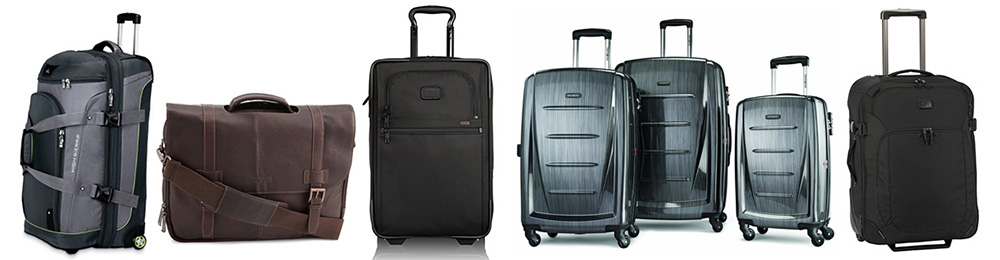 assorted mens luggage brands