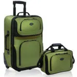 US Traveler Rio Two Piece Expandable Carry-On Luggage Set